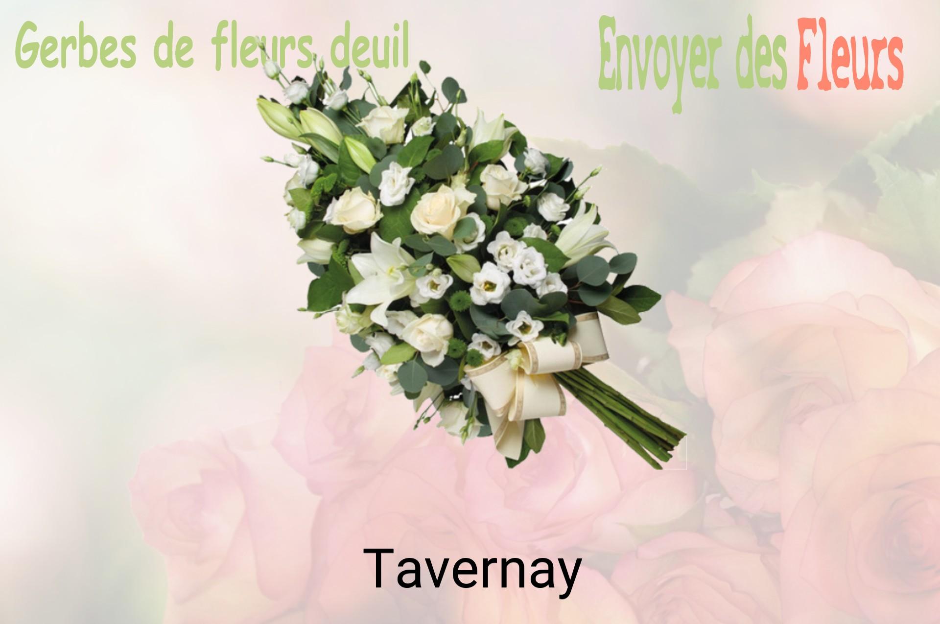 Gerbe de fleurs de deuil livrée à Tavernay